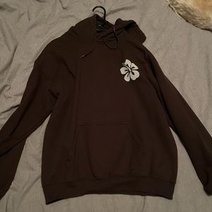 brown beach hoodie